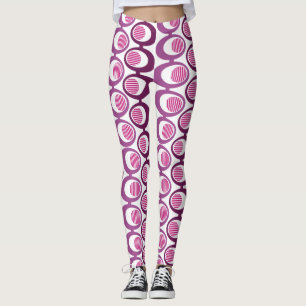 Purple Oval Strings  Leggings