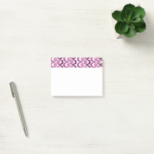 Purple Oval Strings Post-it Notes