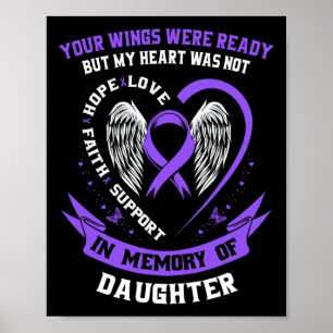 Purple Overdose Awareness Day Items In Memory Of D Poster