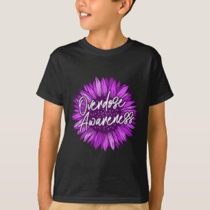 Purple Overdose Awareness Gifts Survivor Ribbon Op T-Shirt