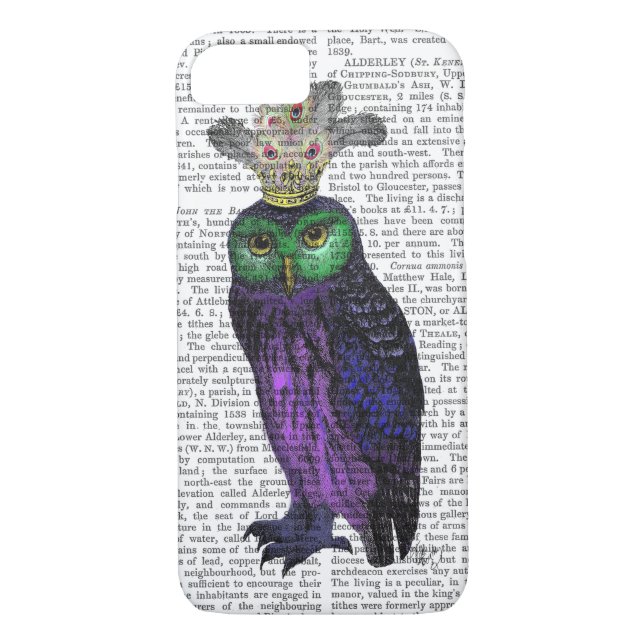 Purple Owl Case-Mate iPhone Case (Back)