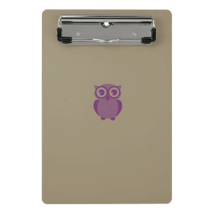Purple Owl Mini Clipboard
