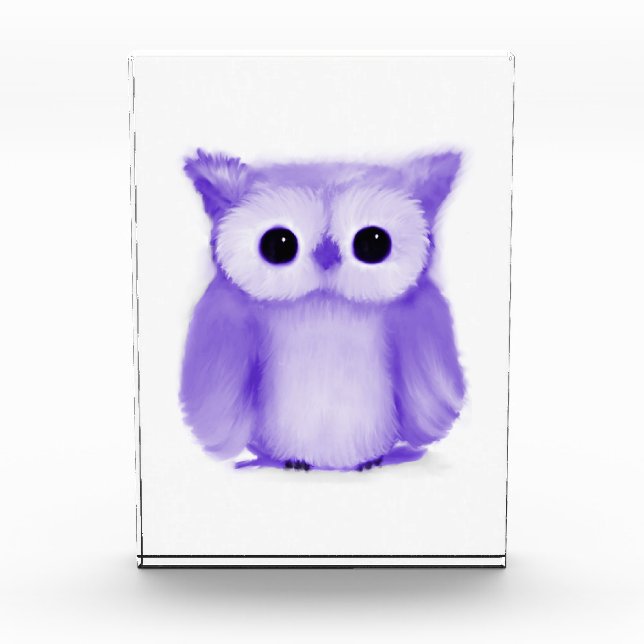 Purple Owl Photo Block (Front)