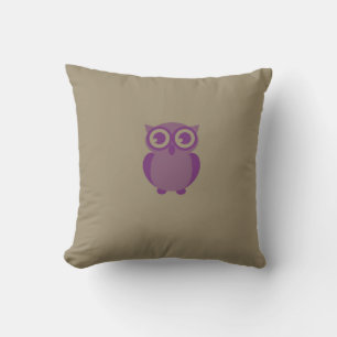 Purple Owl Pillow
