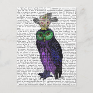 Purple Owl Postcard