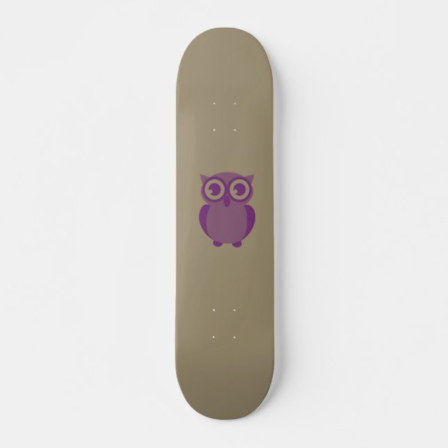 Purple Owl Skateboard (Front)