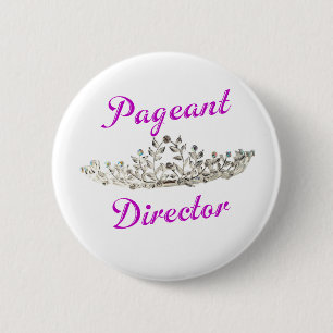 Purple Pageant Director 2 Inch Round Button