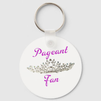 Purple Pageant Fan Keychain