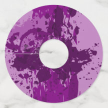 Purple Paint Splatter - Party Supplies -