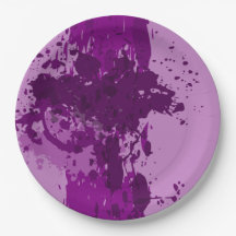 Purple Paint Splatter - Wedding Party Supply -
