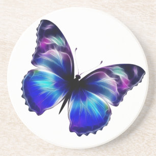 Purple Painted Butterfly Coaster
