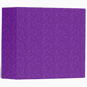 Purple Paisley Binder
