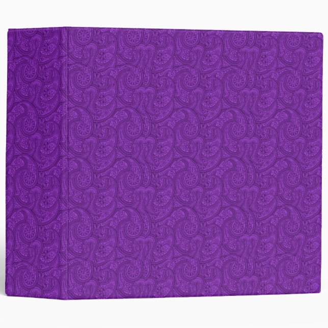 Purple Paisley Binder (Front/Spine)
