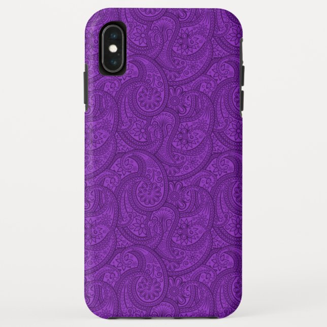 Purple Paisley Case-Mate iPhone Case (Back)