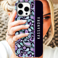 Purple Paisley Custom Name