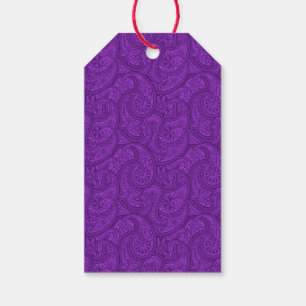 Purple Paisley Gift Tags