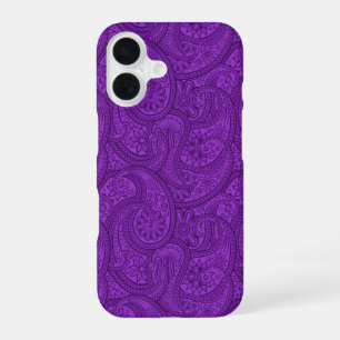 Purple Paisley iPhone 16 Case