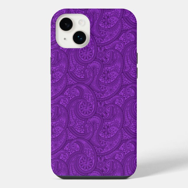 Purple Paisley iPhone Case (Back)