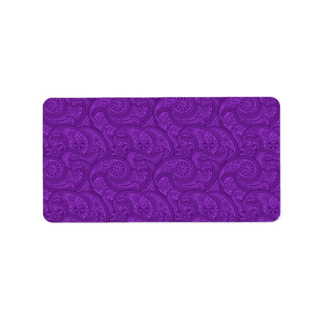 Purple Paisley Label (Front)