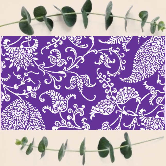 Purple Paisley Profile Business Card (Creator Uploaded)