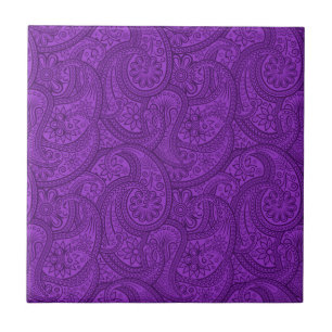 Purple Paisley Tile