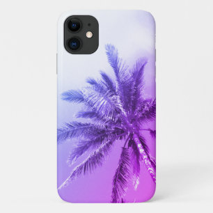 Purple Palm Tree iPhone 11 Case