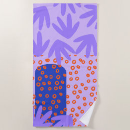 PURPLE PALMS Beach Towel