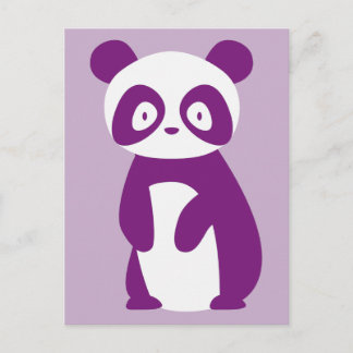 Purple Panda Postcard