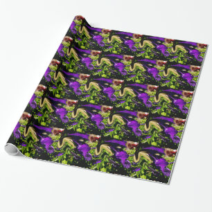Purple Panic Wrapping Paper