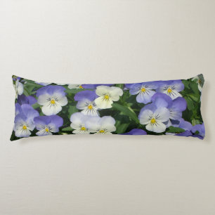 Purple Pansies Body Pillow