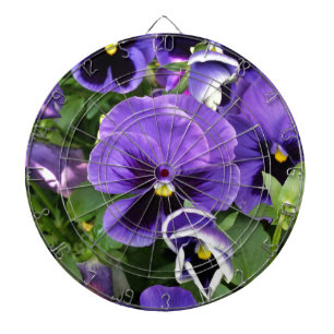 purple pansies dartboard
