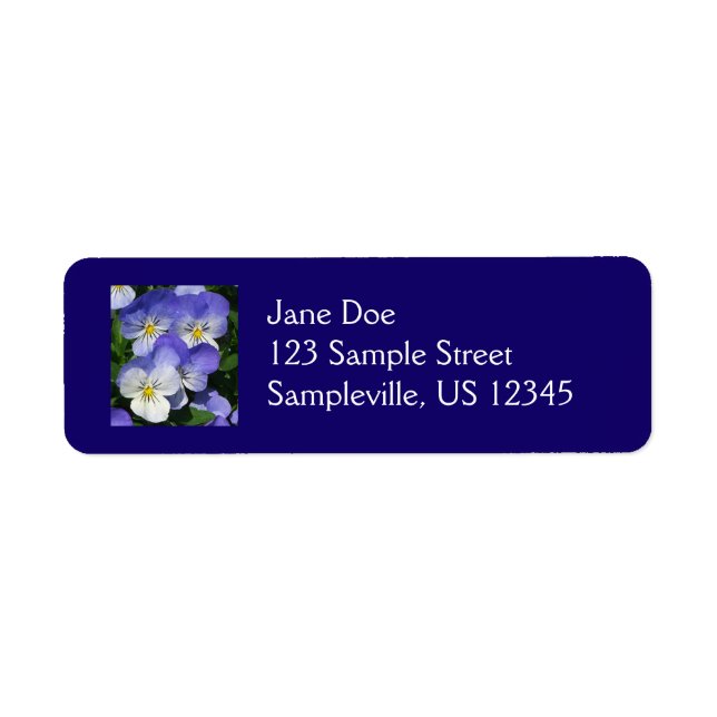 Purple Pansies Garden Floral (Front)