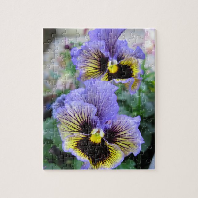 Purple Pansies Jigsaw Puzzle (Vertical)