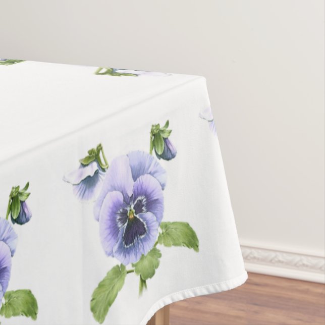 Purple Pansies Tablecloth (In Situ)