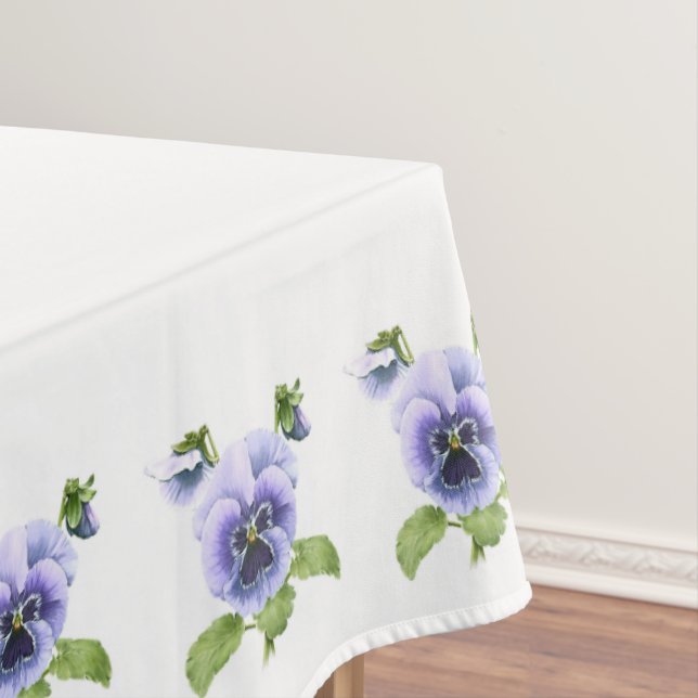 Purple Pansies Tablecloth (In Situ)