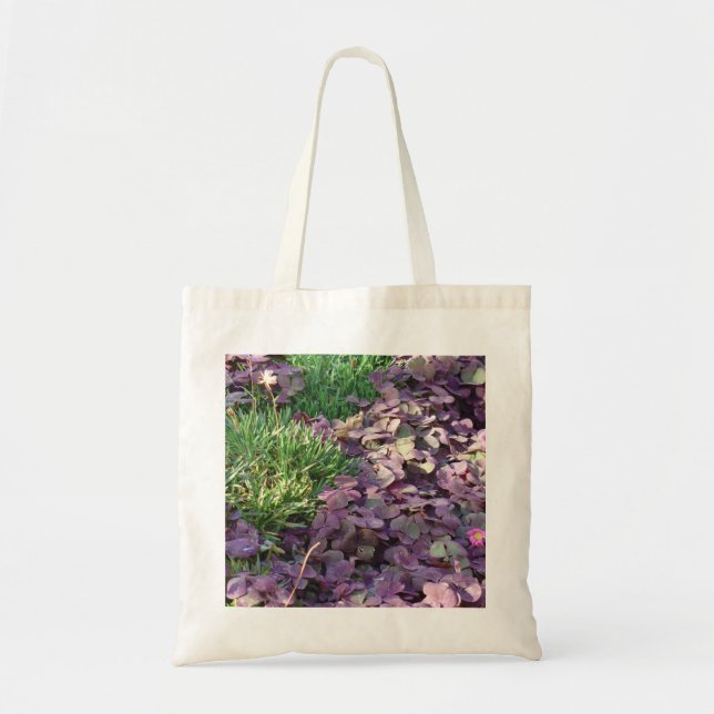 Purple Pansies Tote Bag (Front)