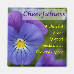 Purple Pansy - Cheerfulness Magnet