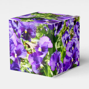 Purple Pansy Field, Favor Box