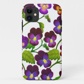 Purple Pansy Garden Flowers iPhone 5 Case