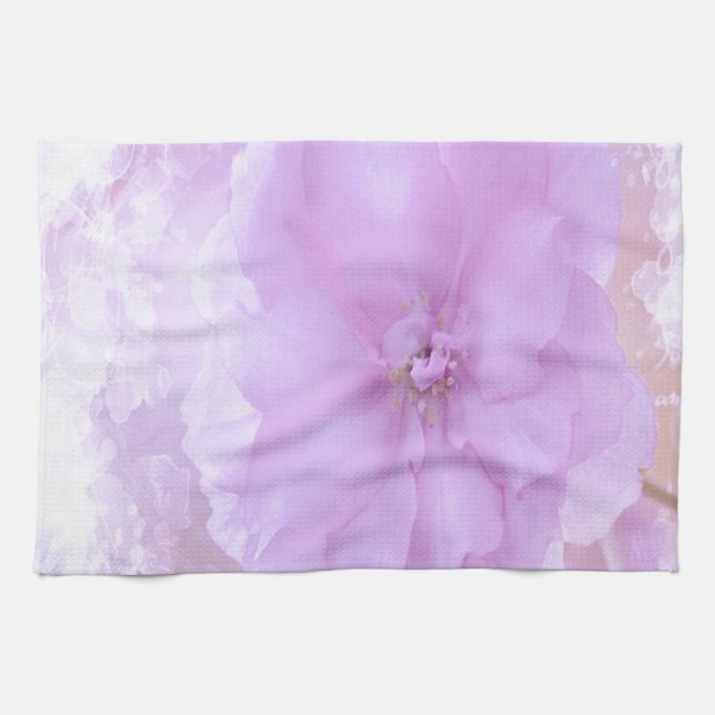 Purple Pansy Kitchen Towel (Horizontal)