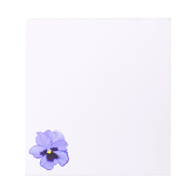 Purple Pansy Notepad (Front)