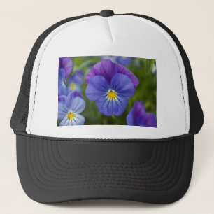 Purple Pansy Trucker Hat