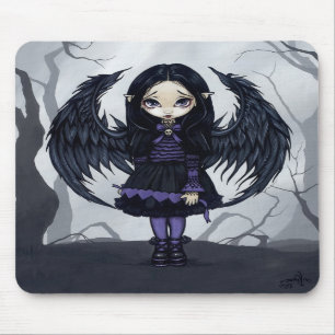 "Purple Paper Hearts" Mousepad
