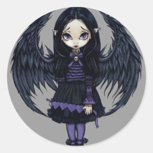 "Purple Paper Hearts" Sticker