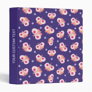Purple Papillon Kids 3 anneau classeur