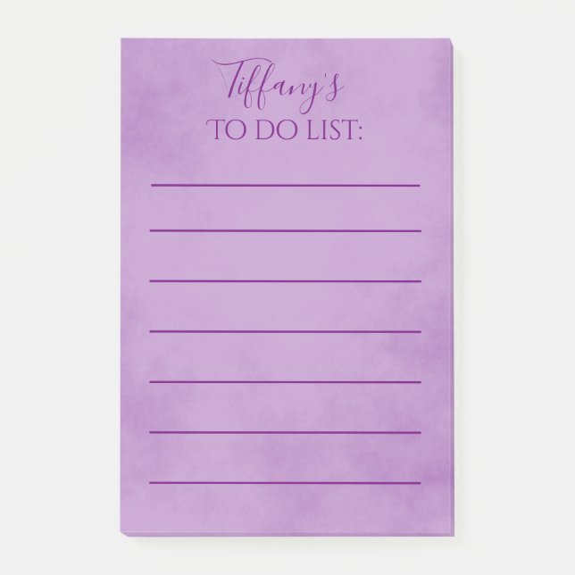 Purple parchment post-it notes (Front)