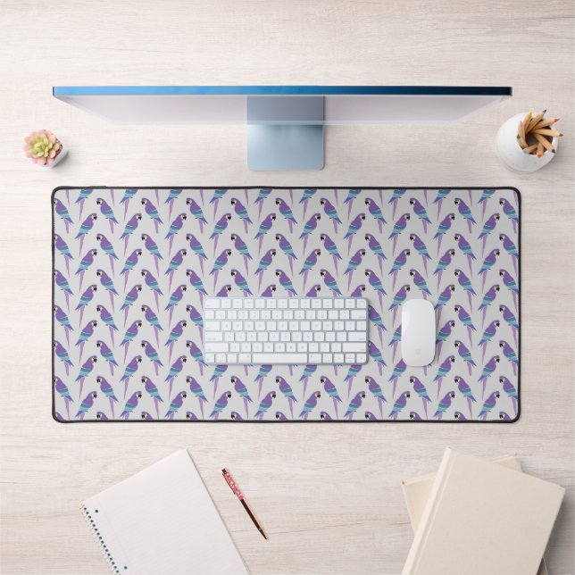 Purple Parrots Desk Mat (Office 1)