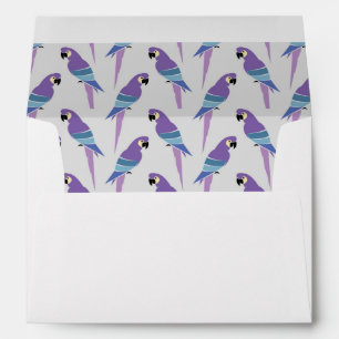 Purple Parrots Envelopes