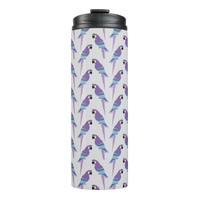Purple Parrots Thermal Tumbler (Front)