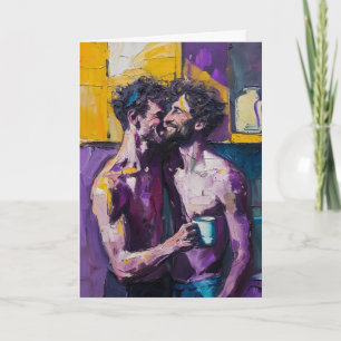 Purple Passion Coffee Embrace Card
